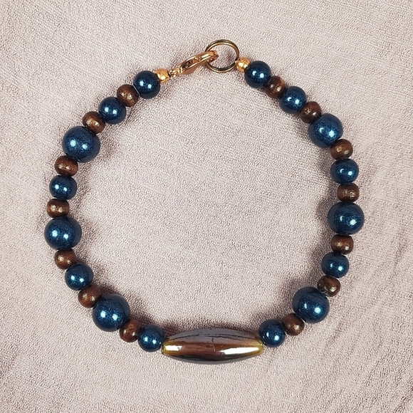 🦋 Teal and Brown Beaded Bracelet 🦋1/$14~2/$24~3/$30🦋 - Picture 5 of 5